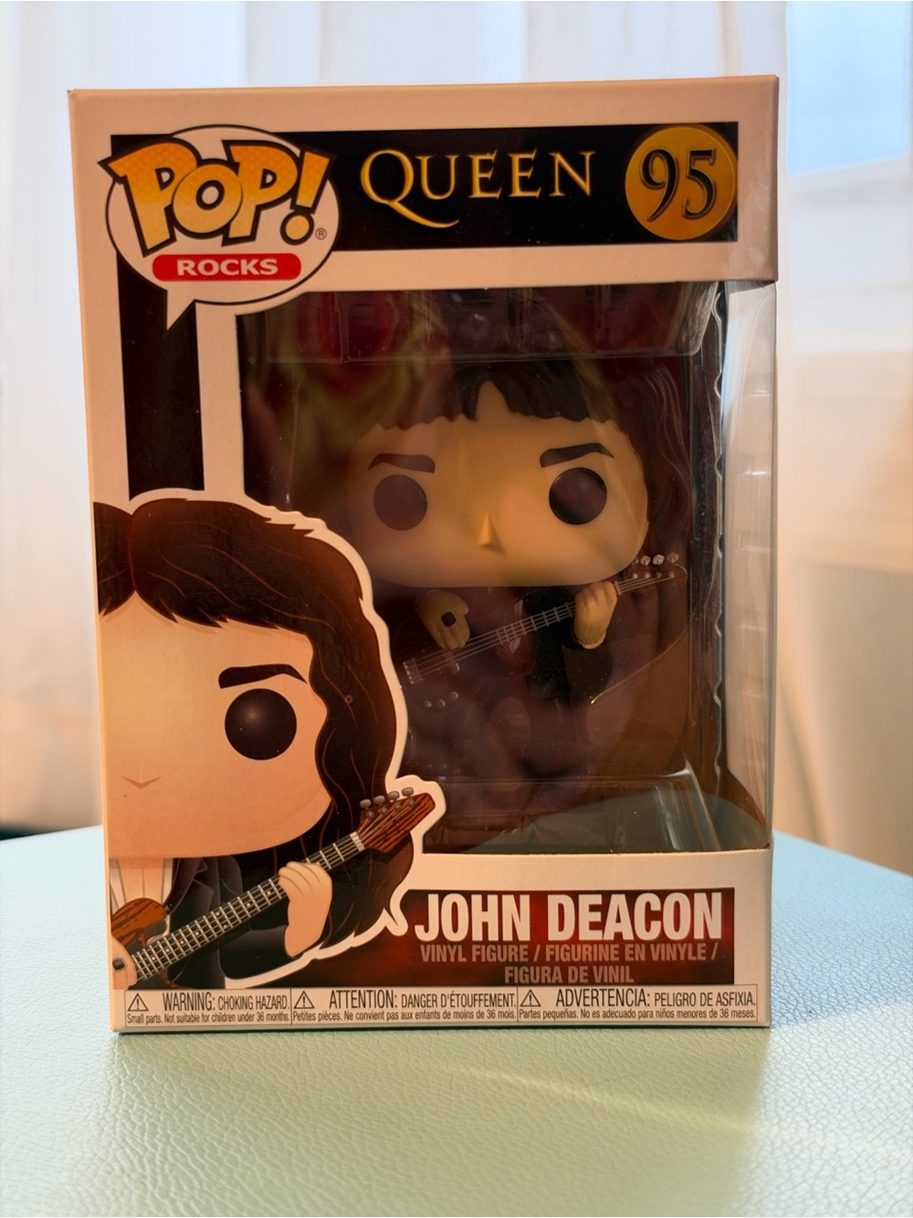 Funko Pop! Rocks Queen John Deacon Vinyl Figure Box #95
